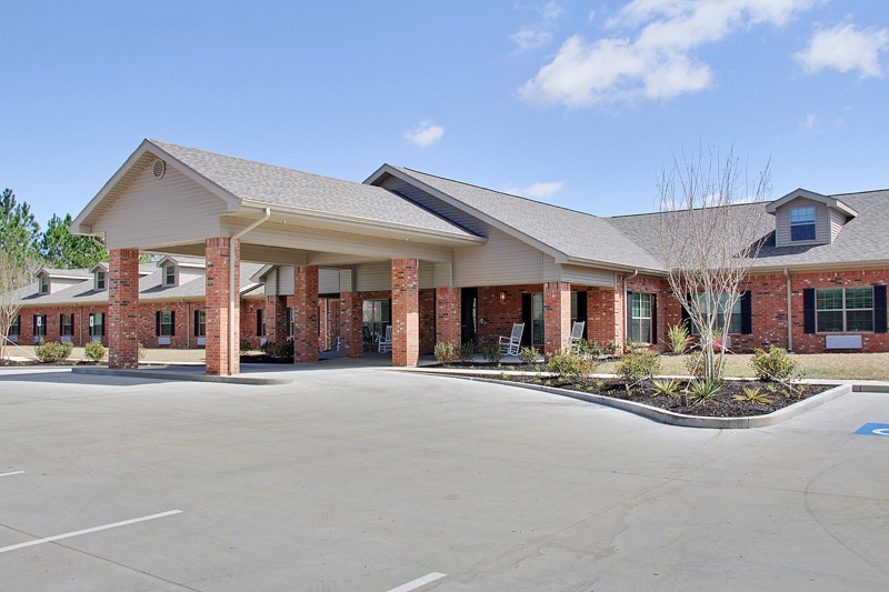 The Gulfport Care Center entrance on Canal Road in Gulfport, Mississippi